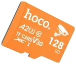 Atminties kortelė microSD 128GB class 10 UH-1 U3 V30 A2 Hoco oranžinė