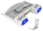 iPega P5S023 Multifunctional Charging RGB Stand with Cooling for PS5/PS5 Slim/PS5 Pro White (Damaged Package)