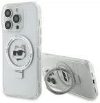 Karl Lagerfeld Ring Stand Choupette Head MagSafe Back Case Aizsargapvalks Priek&scaron; Apple iPhone 15