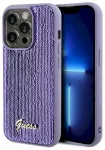 Guess GUHCP13XPSFDGSU Sequin Script Metal Aizsargapvalks priek&scaron; iPhone 13 Pro Max 6.7" / violets