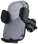 Borofone BH221 Path automatinis automobilinis telefono laikiklis ant oro grotelių 4.5-7.0" su 15W belaidžiu įkrovimu juodas