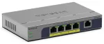 NETGEAR GS105PP - Switch - unmanaged - 1 x 10/100/1000 + 4 x 10/100/1000 (PoE+) - Desktop, wandmontierbar - PoE+ (83 W)