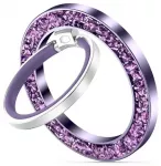 Tech-Protect MMR200 magnetic holder | ring with MagSafe - purple with crystals