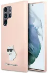 Karl Lagerfeld KLHCS23LSMHCNPP S23 Ultra S918 r&oacute;żowy|pink Silicone Choupette Metal Pin