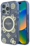 Guess GUHMP16XH4PYEEB iPhone 16 Pro Max   6.9" niebieski|blue hardcase IML Peony On 4G Background MagSafe