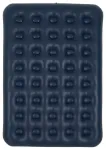 Inflatable double travel mattress with velvet finish + inflating pump 67002 blue