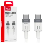 AMiO AMIO-03909 duomenų perdavimo ir įkrovimo laidas | USB-C į USB-C | 60W | 2m