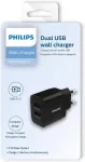 Philips DLP2620 kelioninis įkroviklis | 17W | USB-A | juodas