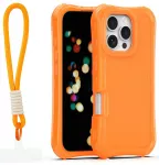 Safepop telefono dėklas su dirželiu iPhone 16 Pro oranžinis