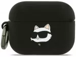 Case Karl Lagerfeld Silicone Choupette Head 3D for AirPods Pro 3 black