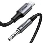 UGREEN US315 Uzlādes kabelis priek&scaron; IP Lightning male - 3.5mm male Aux 1m