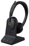 Yealink WH68 Teams vadu un bezvadu austiņu komplekts ar galvas stīpu Zvani/mūzika USB Type-C Bluetooth Black