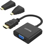 Unitek Y-6355 adapteris Micro/Mini HDMI į VGA + garso