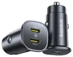 Baseus GoTrip automobilinis įkroviklis | 30W | USB-C | juodas