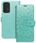 MEZZO mandala knyginio tipo telefono dėklas Samsung Galaxy A33 5G (A336) žalias
