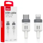 AMiO AMIO-03910 duomenų perdavimo ir įkrovimo laidas | USB-C į Lightning | 20W | 1m