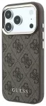 Guess 4G Gold Frame telefono dėklas su MagSafe palaikymu iPhone 18 Pro Max rudas
