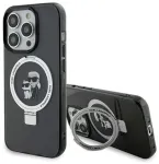 Karl Lagerfeld Ring Stand Karl&Choupettte MagSafe Back Case Aizsargapvalks Priek&scaron; Apple iPhone 15 Pro Max