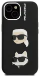 Karl Lagerfeld Grained PU K&CH Heads Case Aizsargapvalks priek&scaron; Apple iPhone 15