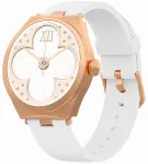 Smartwatch Gravity Viedpulkstenis / balts/rožu zelts