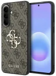 Guess Leather 4G Metal Logo Case Aizsargapvalks priek&scaron; Samsung Galaxy A57 5G / brūns