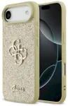 Case Guess Fixed Glitter Big 4G Aizsargapvalks priek&scaron; iPhone Air / zelta