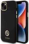 Guess GUHCP15M4DGPK Aizsargapvalks priek&scaron; iPhone 15 Plus / 14 Plus 6.7" / melns hardcase Silicone Logo Strass 4G