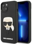 Karl Lagerfeld KLHCP14MKH3DBK Hardcase 3D Rubber Karl`s Head Aizsargapvalks priek&scaron; iPhone 14 Plus/15 Plus 6.7" / melns