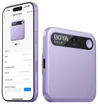 BOYA Notra Voice Recorder with AI Transcription - Purple