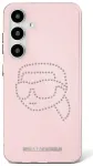 Case Karl Lagerfeld Rhinestones K. Head Logo for Samsung Galaxy S25 pink
