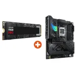 Samsung 9100 PRO NVMe SSD 2 TB + ASUS ROG STRIX X870-F GAMING WIFI ATX AM5 mātesplate