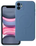 Silicone Mag Cover telefono dėklas su MagSafe palaikymu iPhone 11 mėlynas