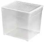 Dėžutė su dangteliu Textile Box 33L 39,5x34,2x34,3cm skaidrus