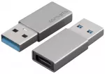 Adapter 4smarts Passive USB-A 3.0 to USB-C 2 pcs. silver