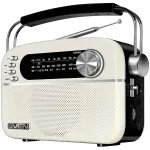 Kolonėlė SVEN SRP-505, balta (3W, Bluetooth, FM/AM/SW, USB, microSD, AUX, akumuliatorius)
