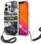 Guess GUHCP13LKCABBK Camo Strap Collection Aizsargapvalks priek&scaron; iPhone 13 Pro / 13 6,1" / melns