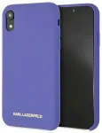 Karl Lagerfeld KLHCI61SLVOG Aizsargapvalks priek&scaron; iPhone Xr Silicone / violets