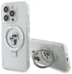 Karl Lagerfeld KLHMP13XHMRSKCH Ring Stand Hardcase Aizsargapvalks priek&scaron; iPhone 13 Pro Max 6.7" / balts