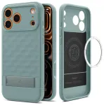 Spigen Parallax "S" phone case with stand and MagSafe support for Apple iPhone 17 Pro green