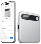BOYA Notra Voice Recorder with AI Transcription - Silver