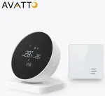 Smart, portable thermostat for boiler or thermo valves, Wi-fi TUYA + RF