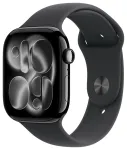 I&scaron;manusis laikrodis Apple Watch Series 11 GPS 46mm Jet Black aliuminio korpusas su Black sportine apyranke - M/L