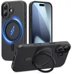 &bdquo;TECH-PROTECT MAGRING MAGSAFE&ldquo; dėklas su &bdquo;MagSafe&ldquo; palaikymu &bdquo;iPhone 17&ldquo; telefonui, juodos spalvos