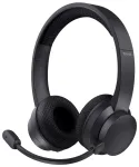 Trust 25463 Ayda Austiņas ar mikrofonu, vadu un bezvadu, ar galvas stīpu, USB-C, Bluetooth / melnas
