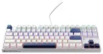 Machenike K500B-B87 Wired Mechanical Gaming Keyboard with Backlight, Red Switch - White