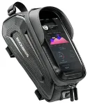Rockbros B68-1 frame-mounted bicycle bag with phone pocket, 1.7l, black