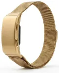 Smart fitness band with IP68 Waterproof Rating, ECG, Heart Rate, HRV, Blood Pressure, SpO2, Sleep & Stress Monitoring TITMO Loop I-110 gold