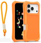 Safepop telefono dėklas su dirželiu iPhone 17 Pro oranžinis