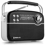 Radijas REAL-EL X-545 juodos spalvos