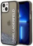 Karl Lagerfeld KLHCP14MLCKVK hardcase Liquid Glitter Elong Aizsargapvalks priek&scaron; iPhone 14 Plus / 15 Plus 6.7" / melns